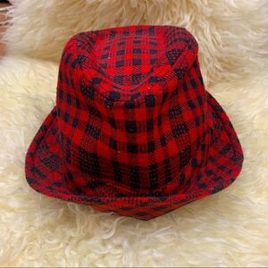 Collection eighteen Buffalo plaid fedora style hat